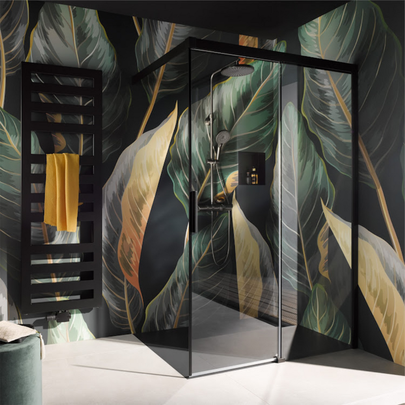 RenoDeco Badezimmer-Design grün-schwarz-gold